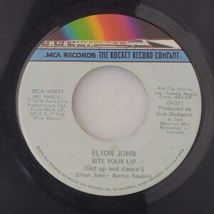 Elton John Bite Your Lip (Get Up And Dance!) / Chameleon 45 RPM 7" Vinyl  1976
